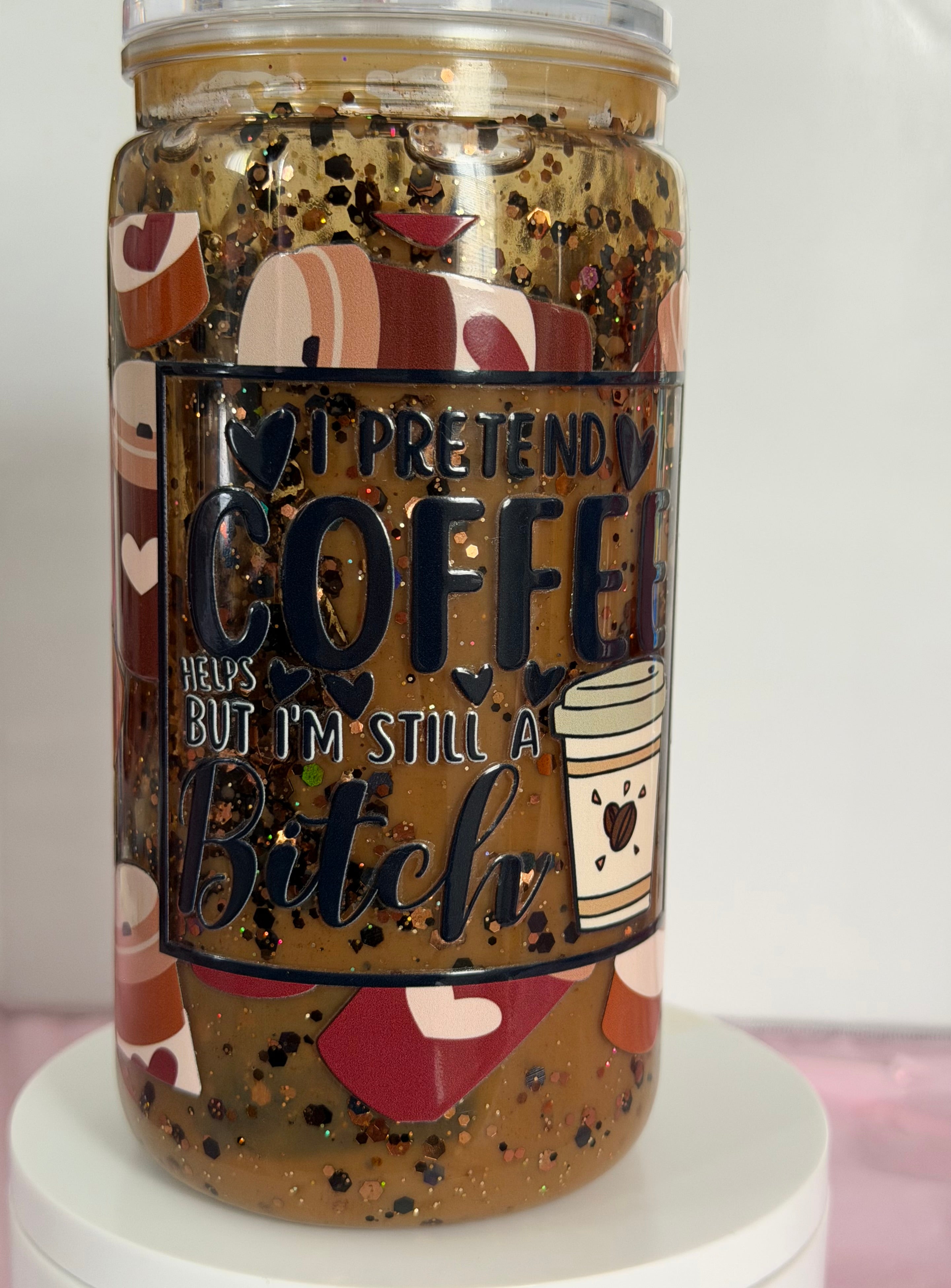 Premade Coffee Lava 16 oz Tumbler