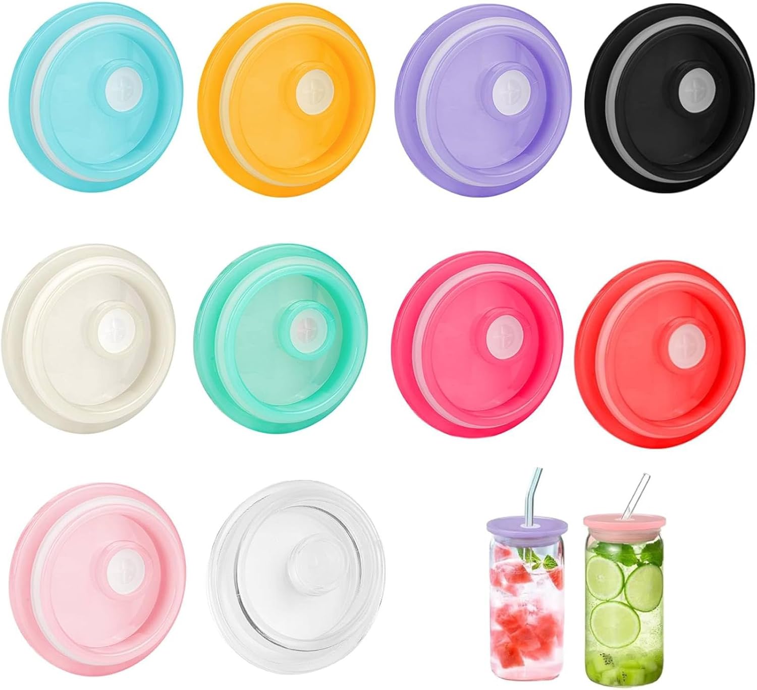 Colored Acrylic Tumbler Lids