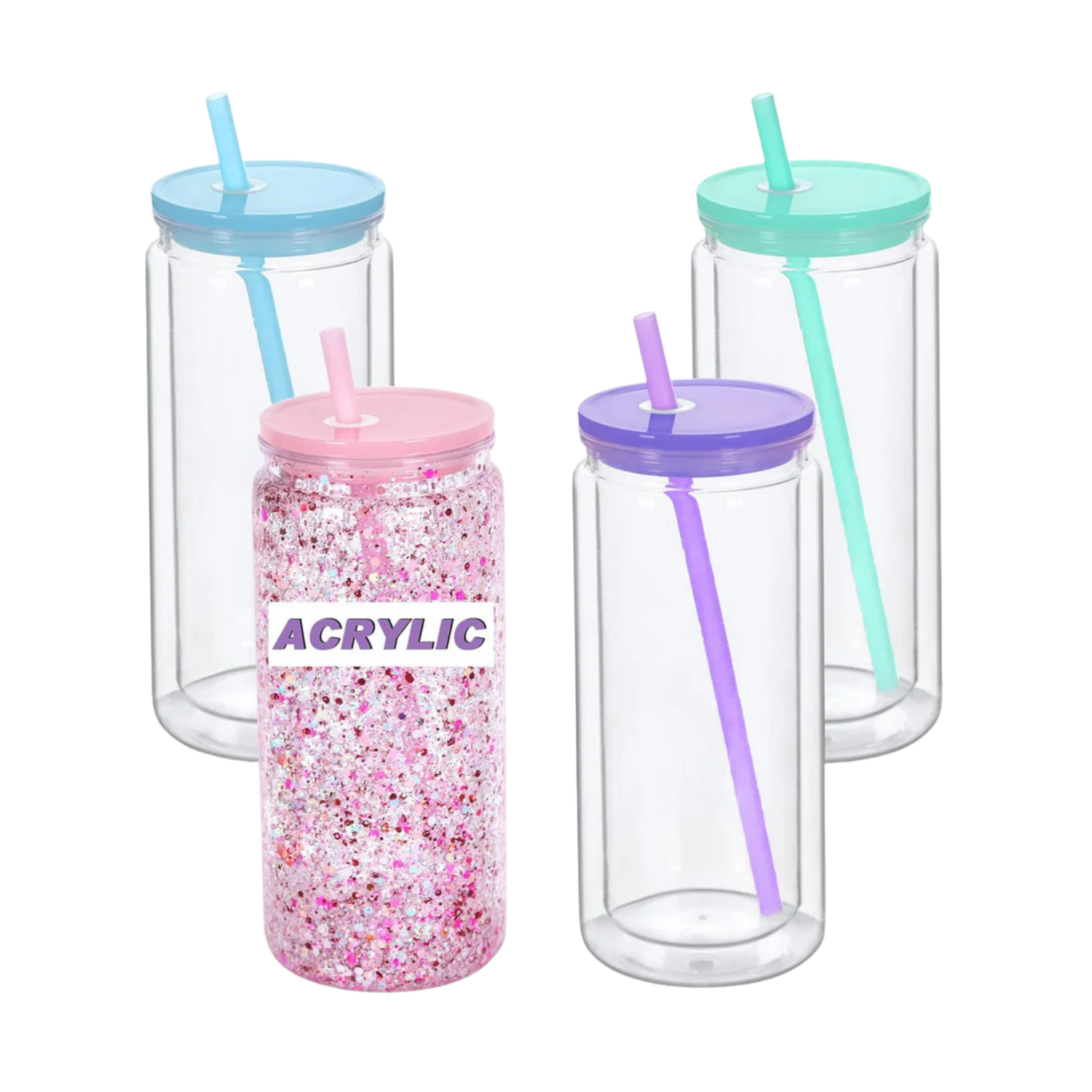 20 oz Acrylic Snowglobe Tumbler