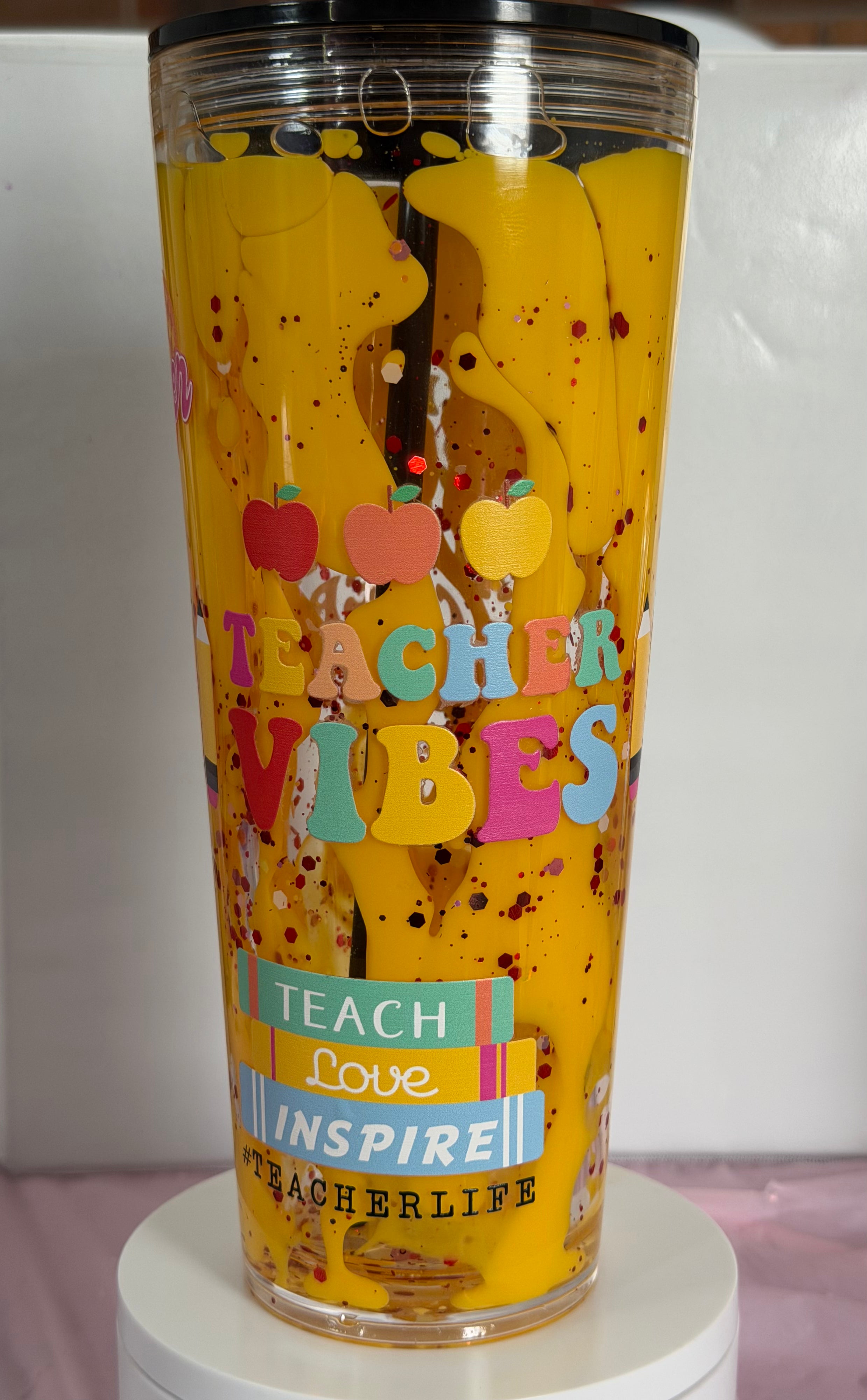 Premade Teacher Lava Flow 24 oz Tumbler