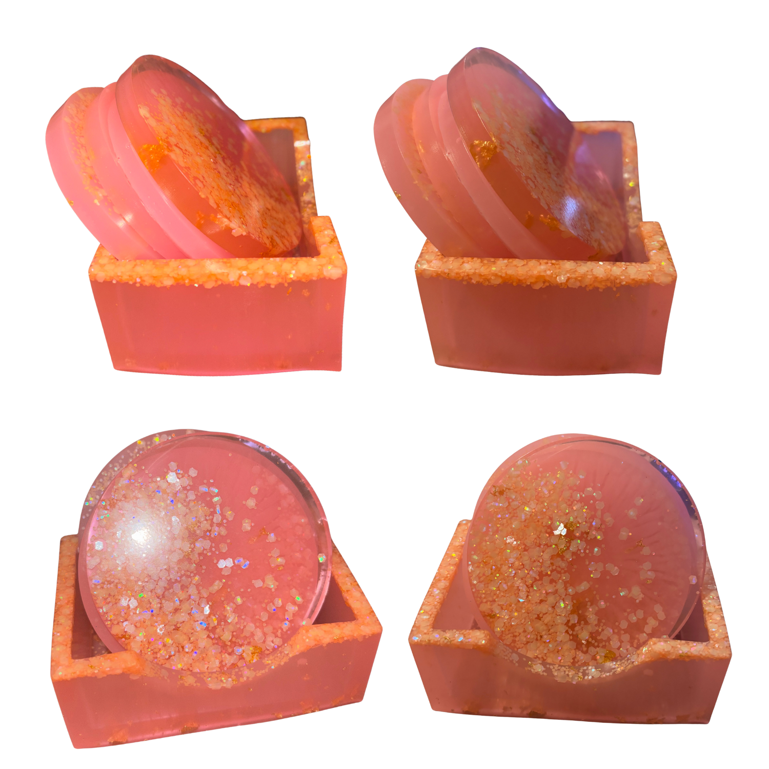 CUSTOM RESIN COASTER SET