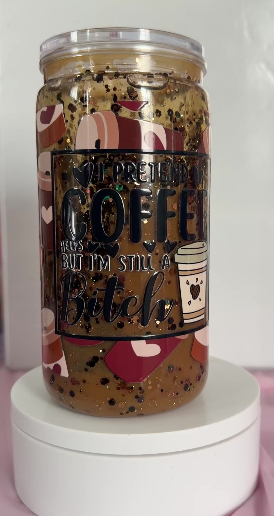 Premade Coffee Lava 16 oz Tumbler